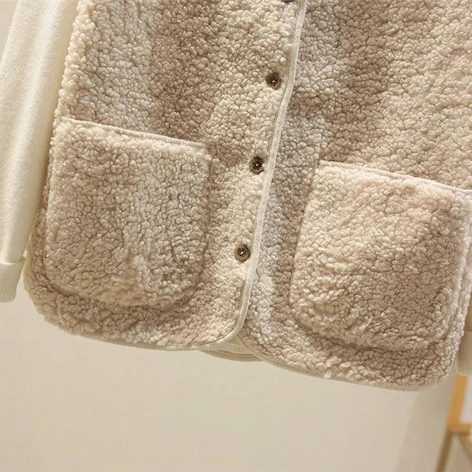 Wool Blend Fleece Sleeveless Vest for Women | Solenne