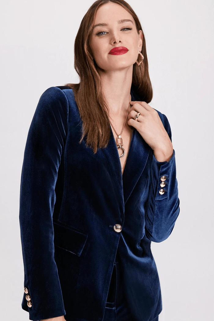 Velvet Blazer Tailored Fit for Women | Vivienne