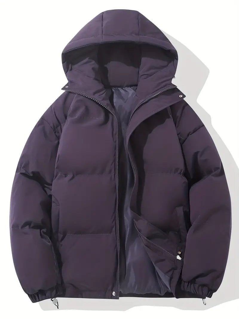 Warm Winter Jacket Minimalist Style for Women | Everlyn Purple