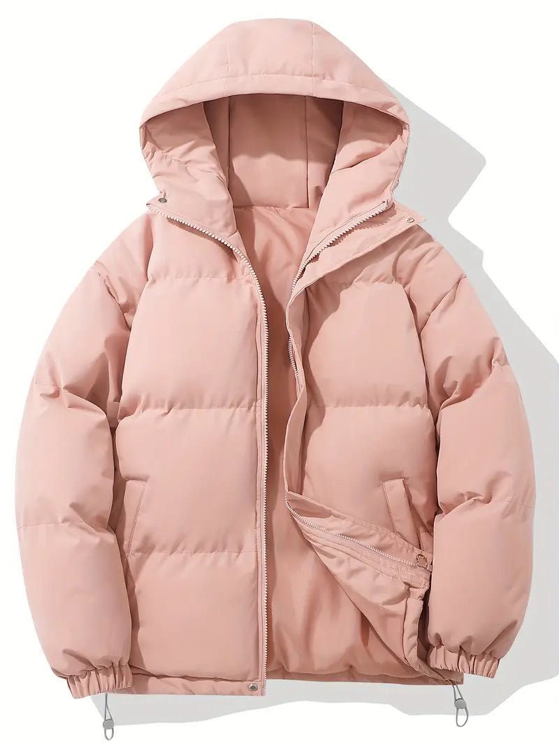 Warm Winter Jacket Minimalist Style for Women | Everlyn Pink