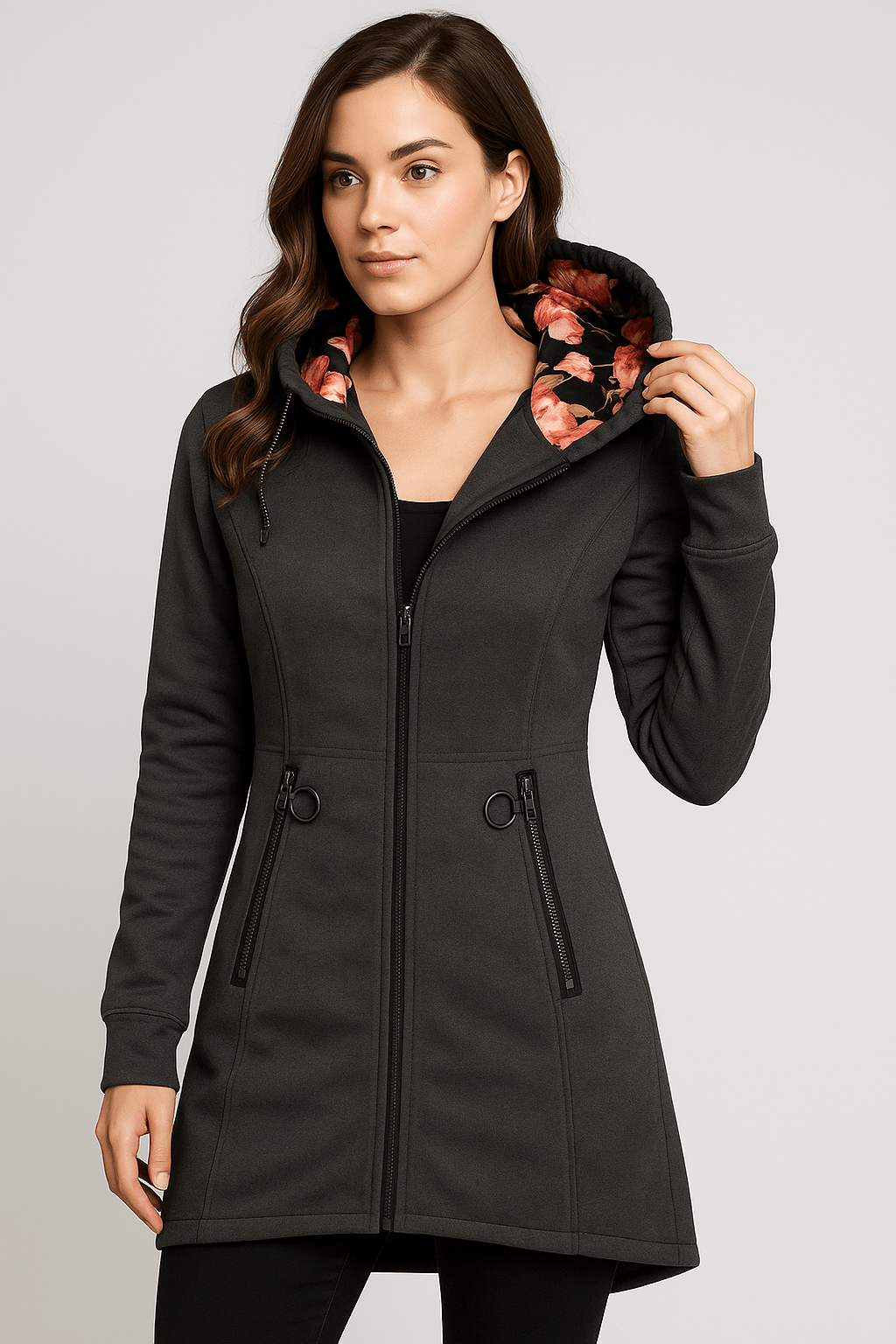 Waterproof Outdoor Rain Jacket for Women | Lyra Anthracite