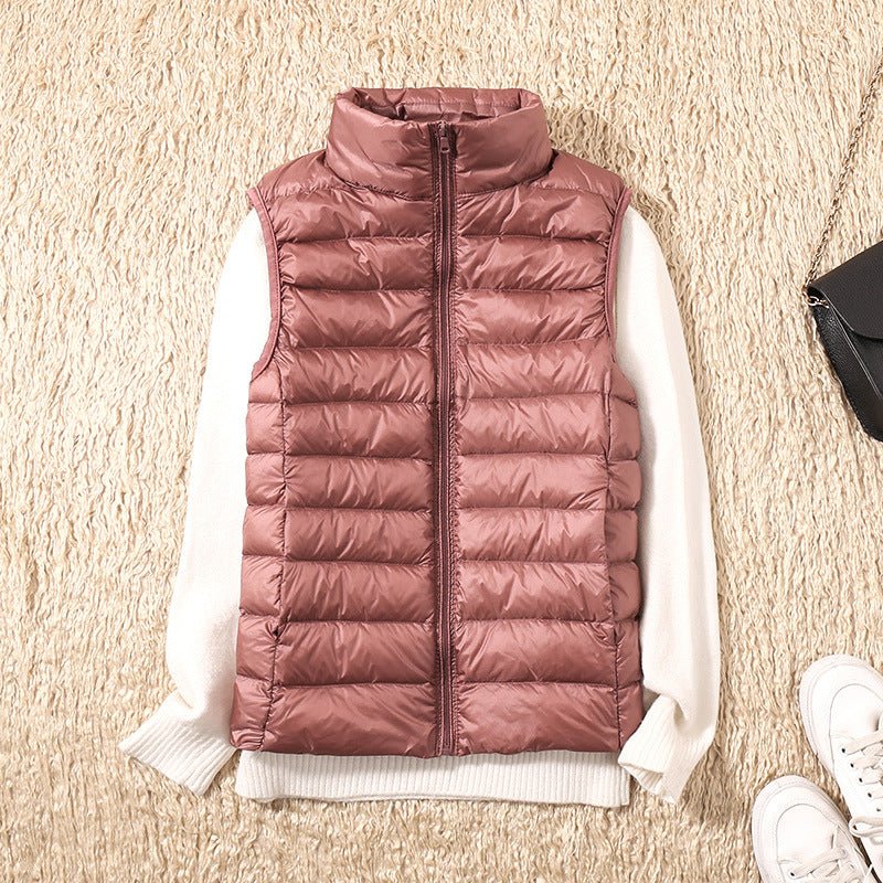Waterproof Puffer Vest Lightweight for Women | Lora Grey