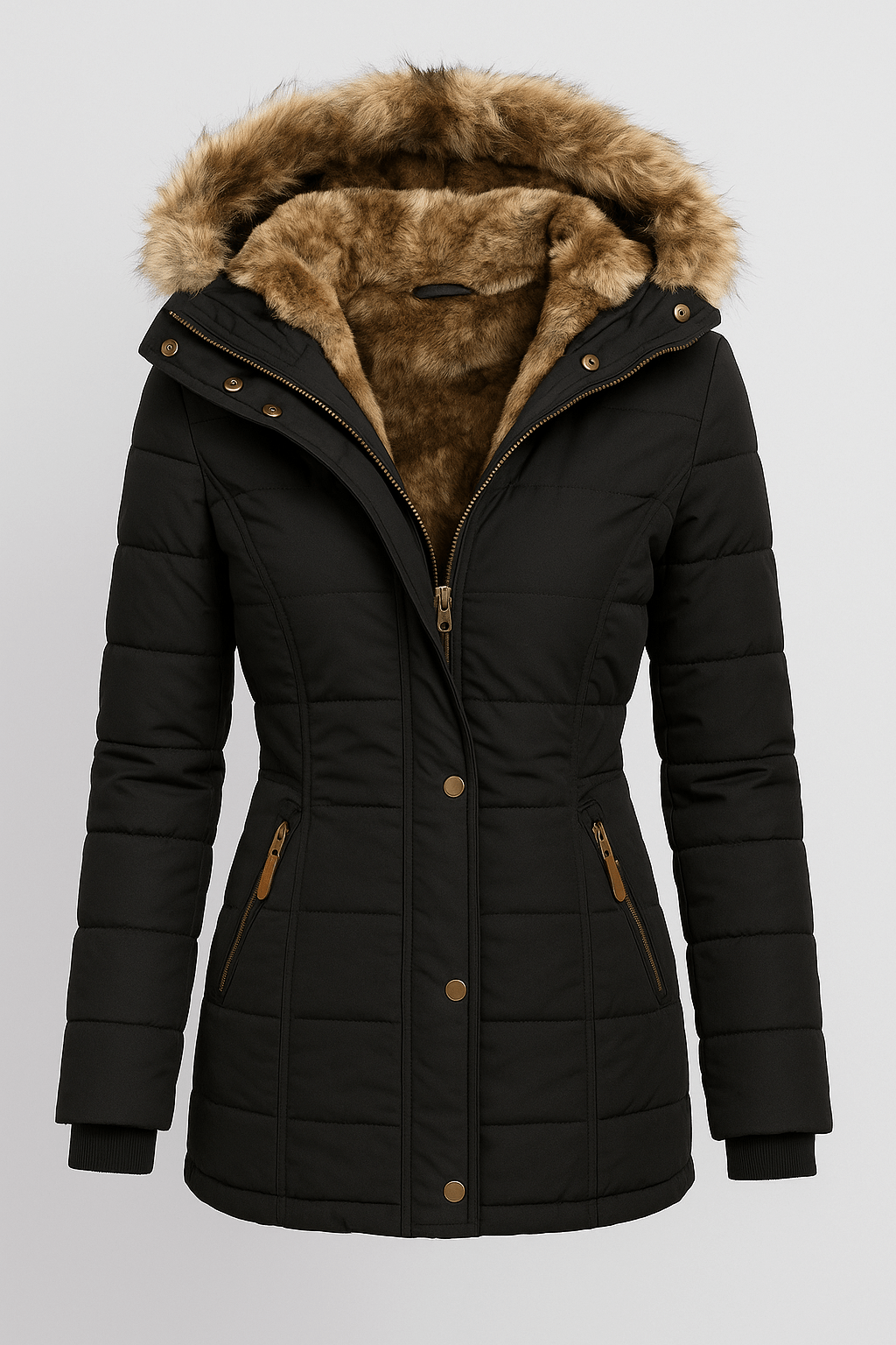 Waterproof Winter Coat with Fur Lining for Women | Velmira
