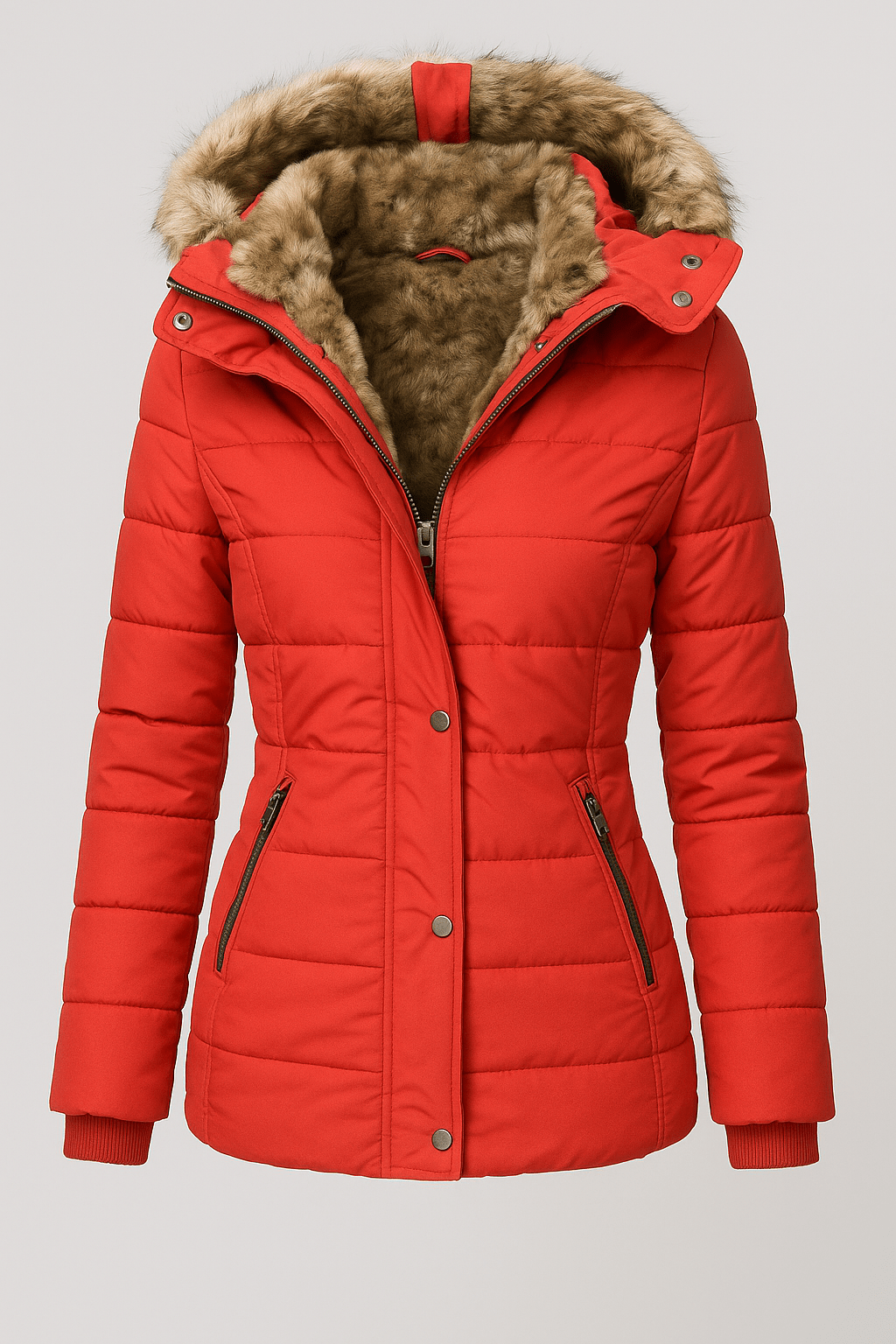 Waterproof Winter Coat with Fur Lining for Women | Velmira
