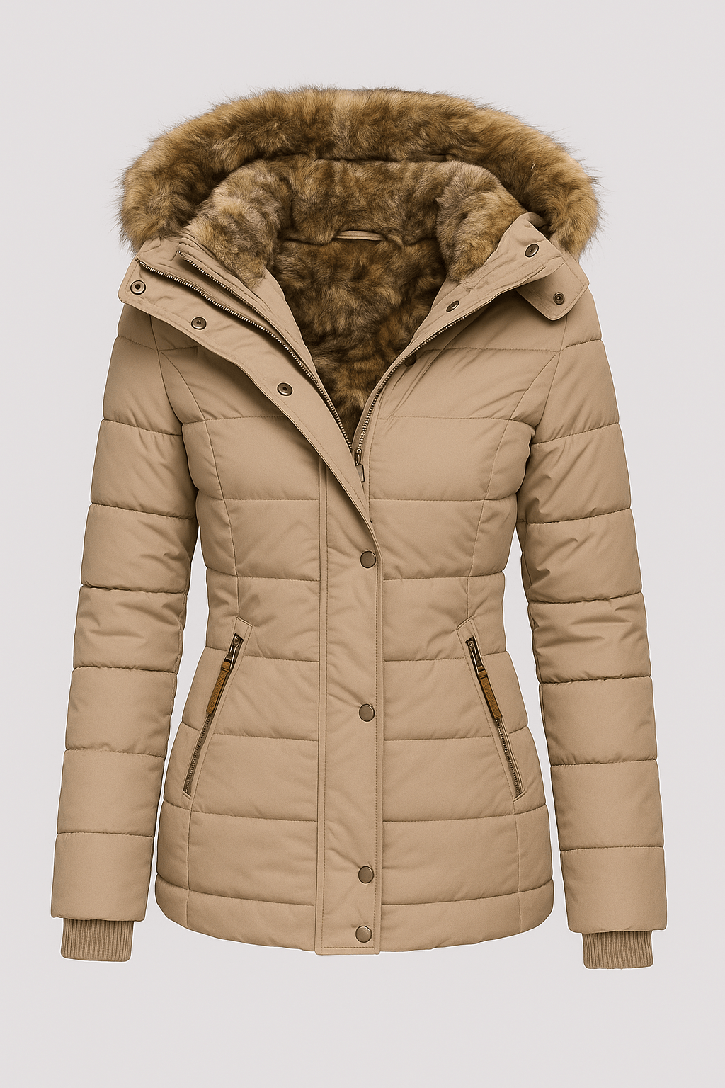 Waterproof Winter Coat with Fur Lining for Women | Velmira