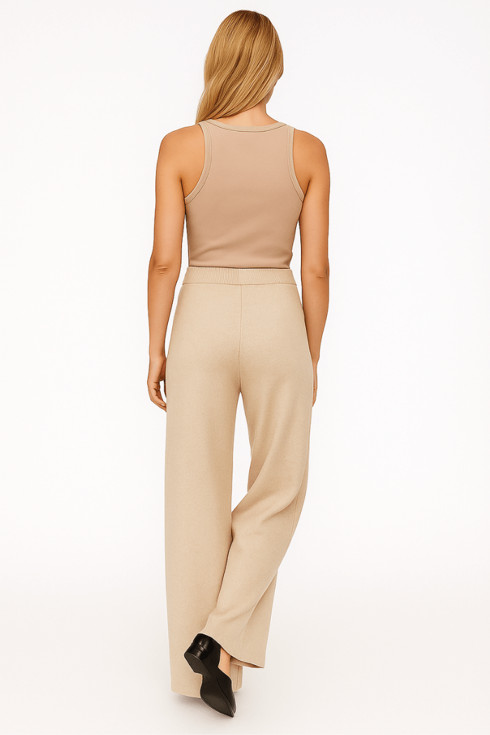 Wide Leg Knitted Sweatpants for Women | Maelle