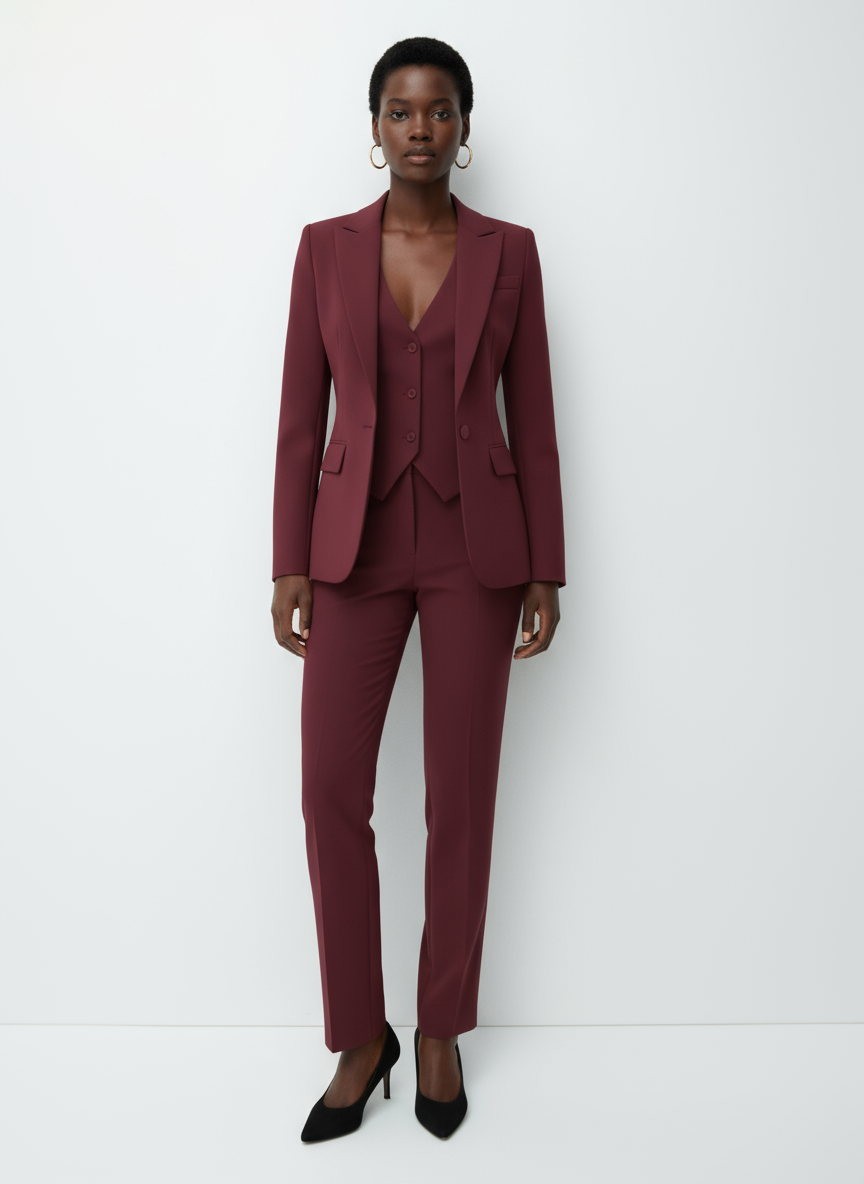 3-Piece Tailored Suit Set Slim Fit for Women | Auriane