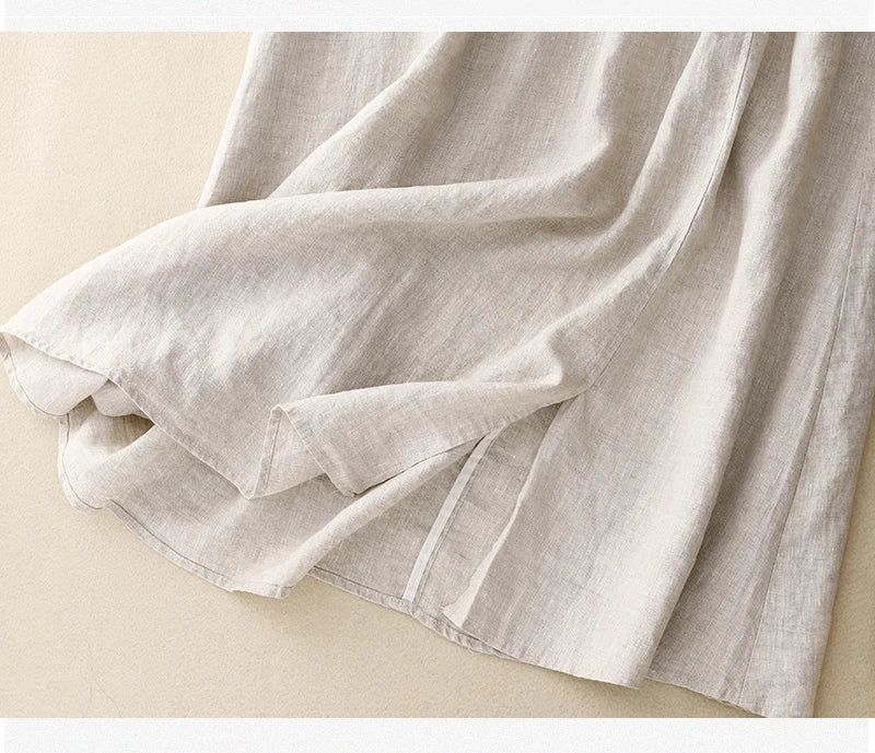 A-Line 100% Linen Skirt for Women | Hazel