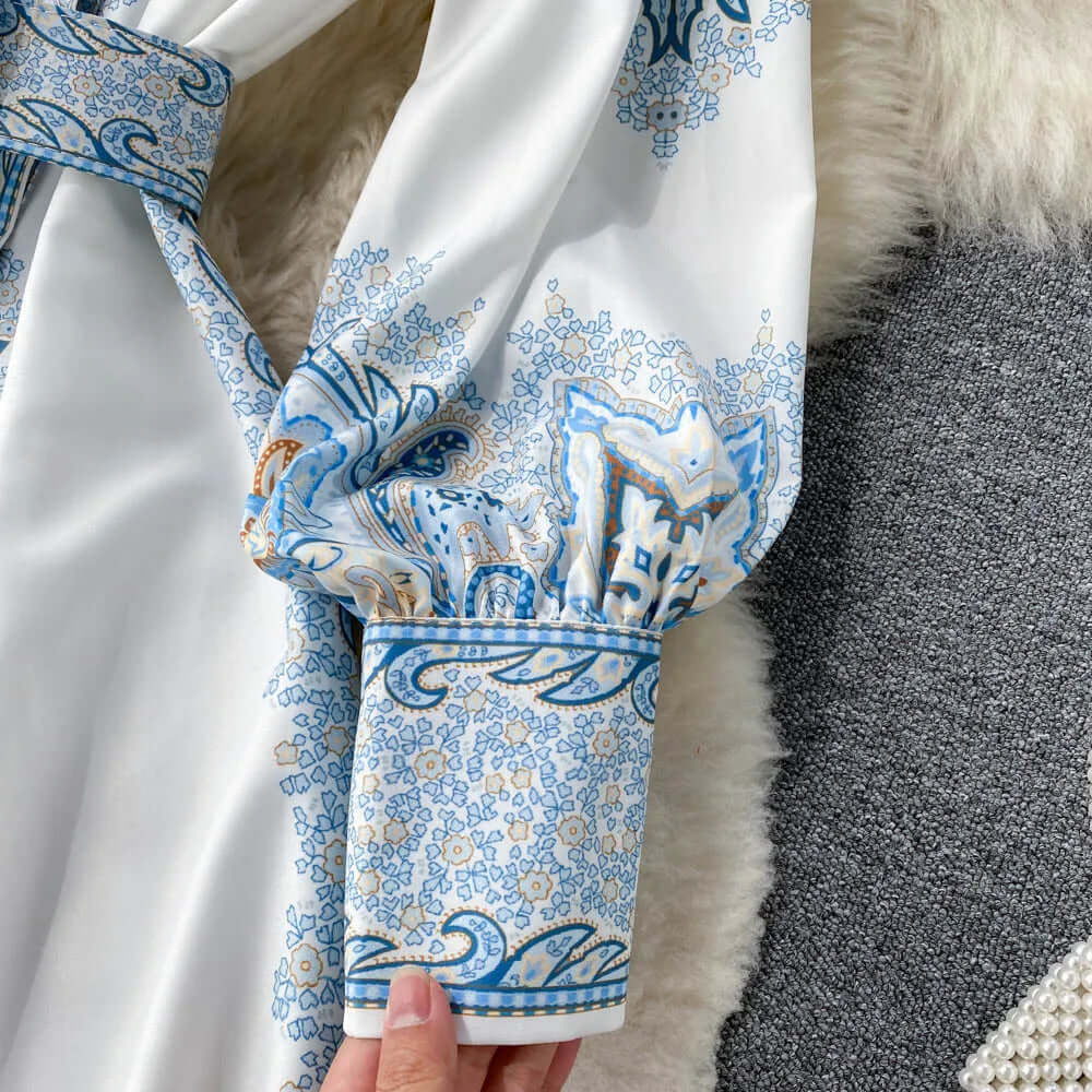 A-Line Maxi Dress with Long Sleeves for Women | Penelope