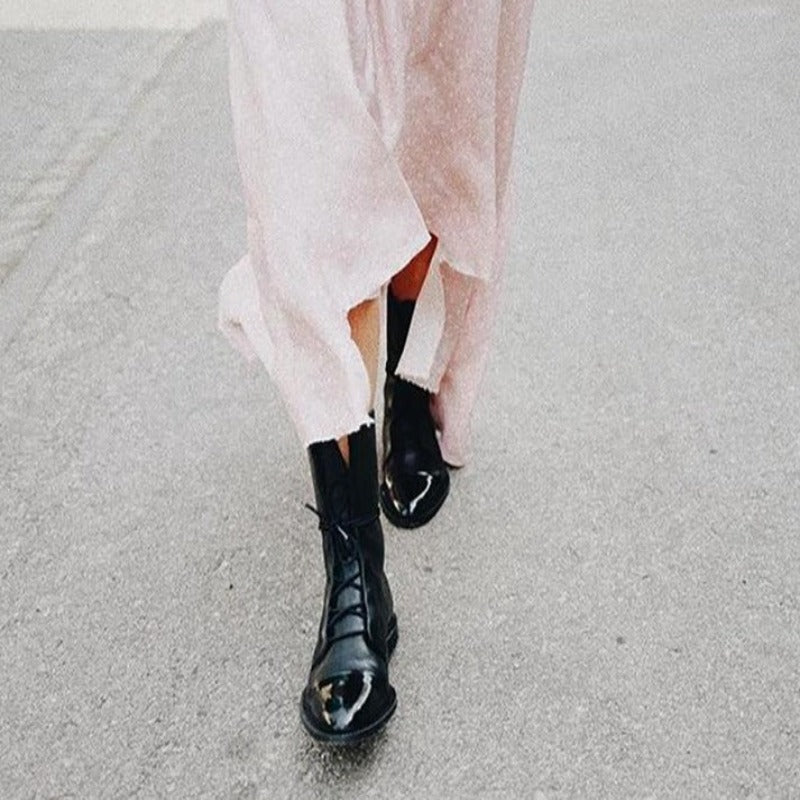 Vegan Smooth Leather Ankle Boots for Women | Alira