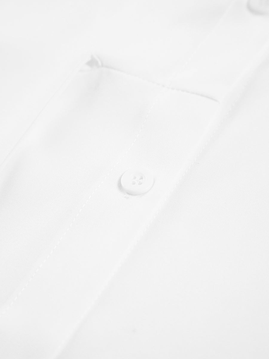 Asymmetric Knot Front Long Sleeve Shirt for Women | Corrine