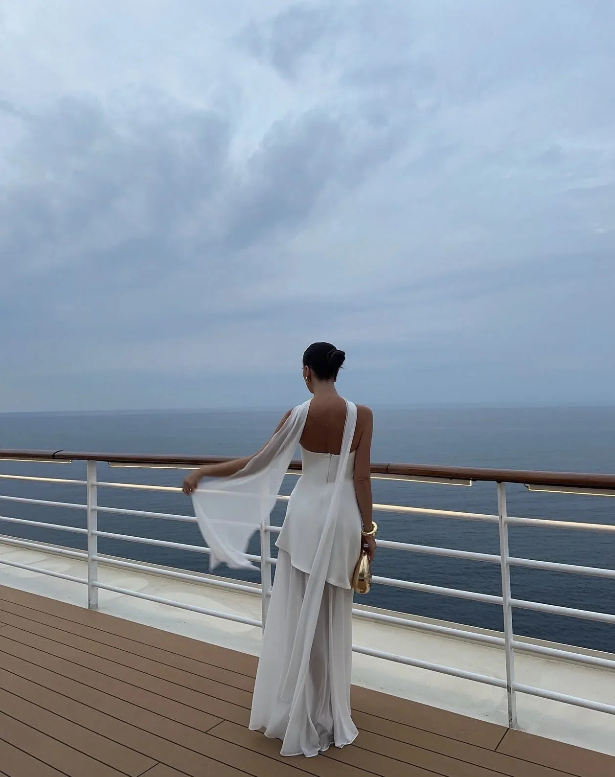 Asymmetrical Layered Maxi Dress for Women | Karina