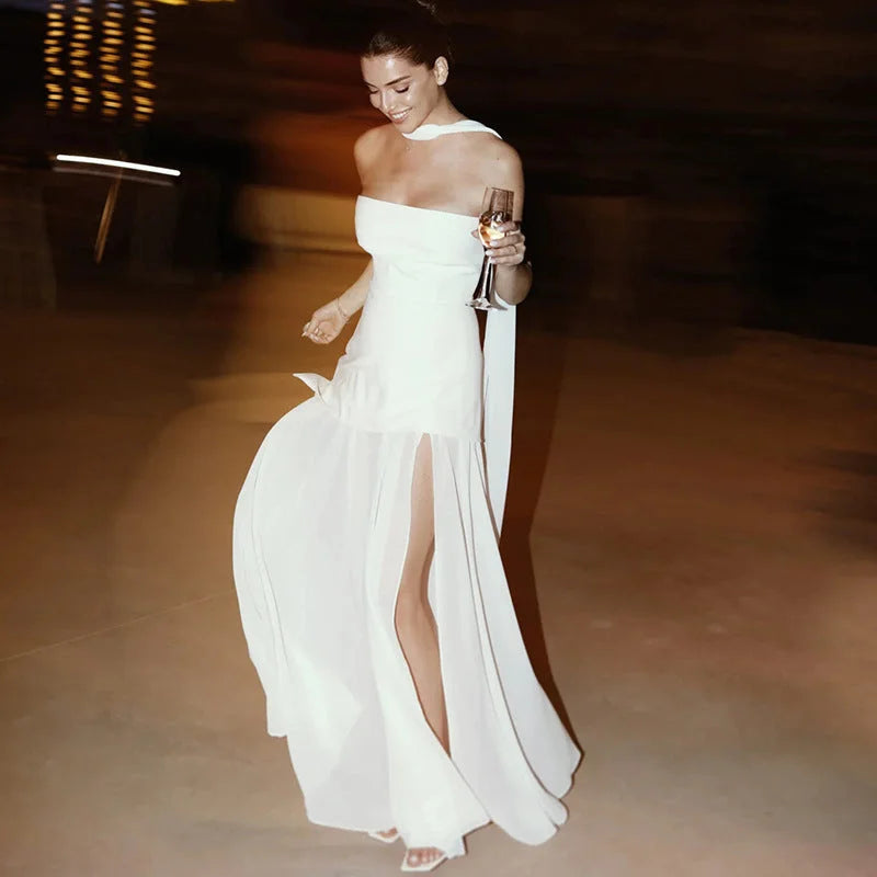 Asymmetrical Layered Maxi Dress for Women | Karina