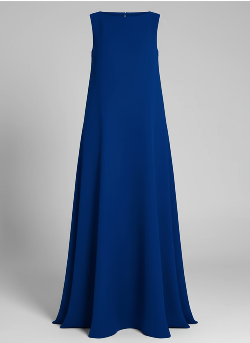 Women Sleeveless A-Line Evening Gown | Hazel Blue