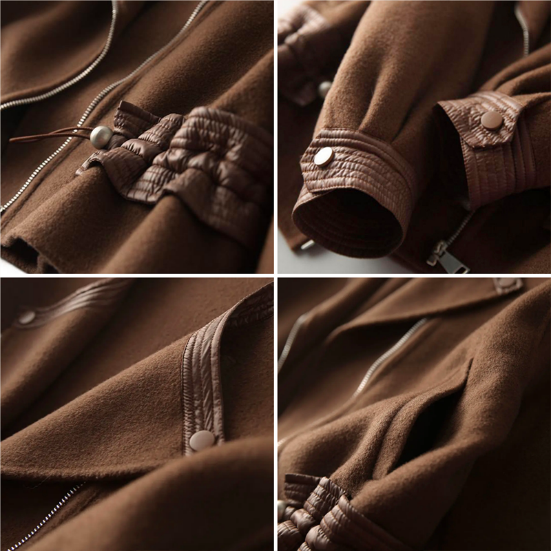 Brown Vintage Sherpa Jacket for Women | Liora
