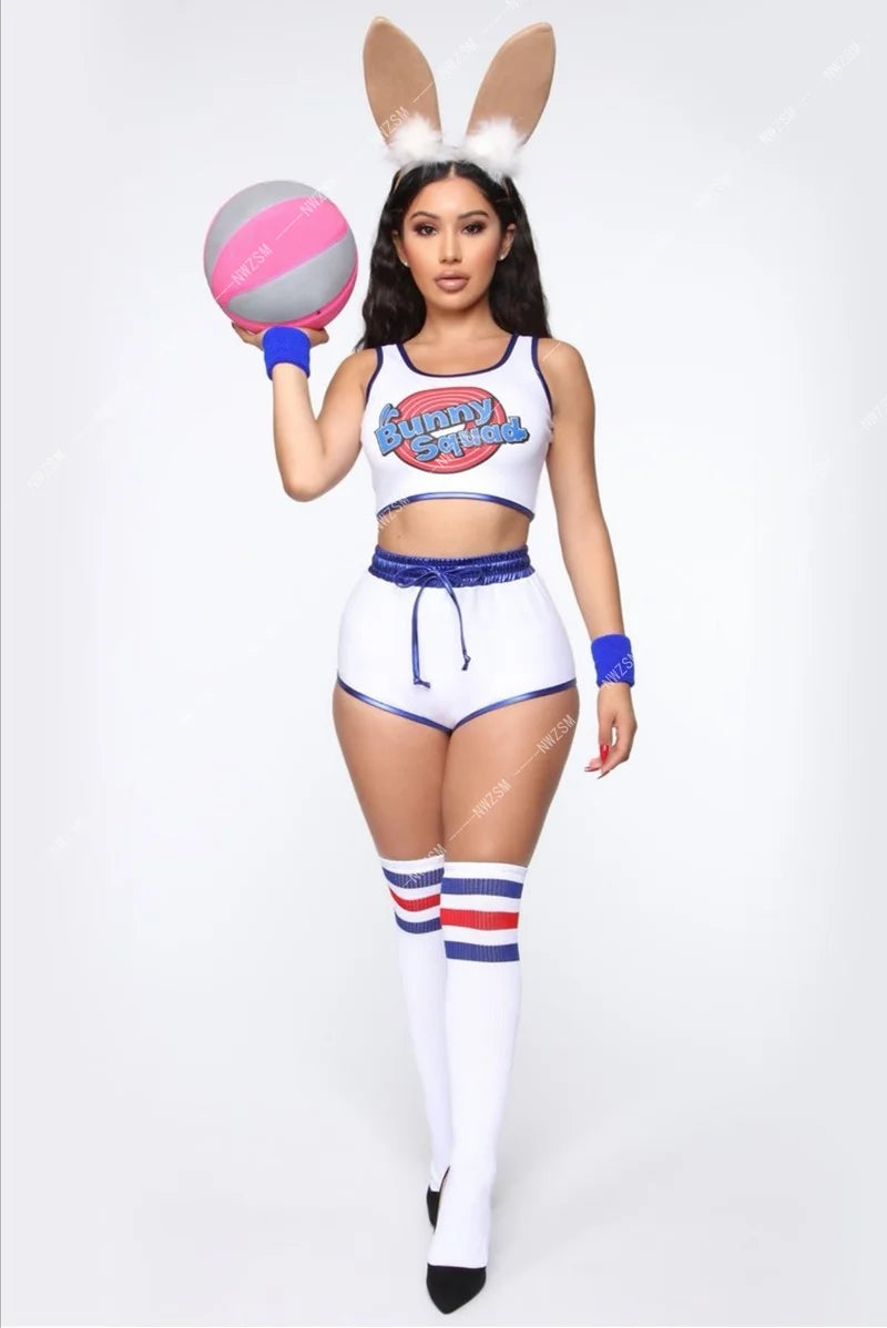 Bunny Squad Basketball Party Costume Set for Women | Liora