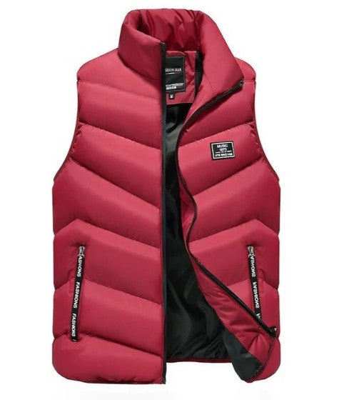Caden | Puffer Vest Jacket Red