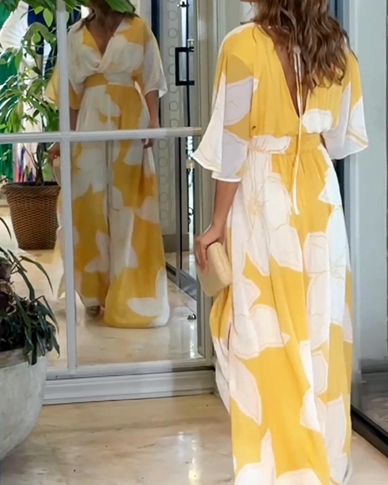 Floral Maxi Dress Elegant Style for Women | Cali