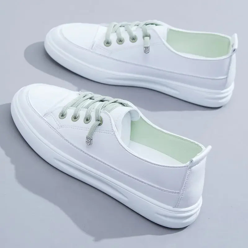 Casual Flat Lace-up Sneakers for Women | Camila Green