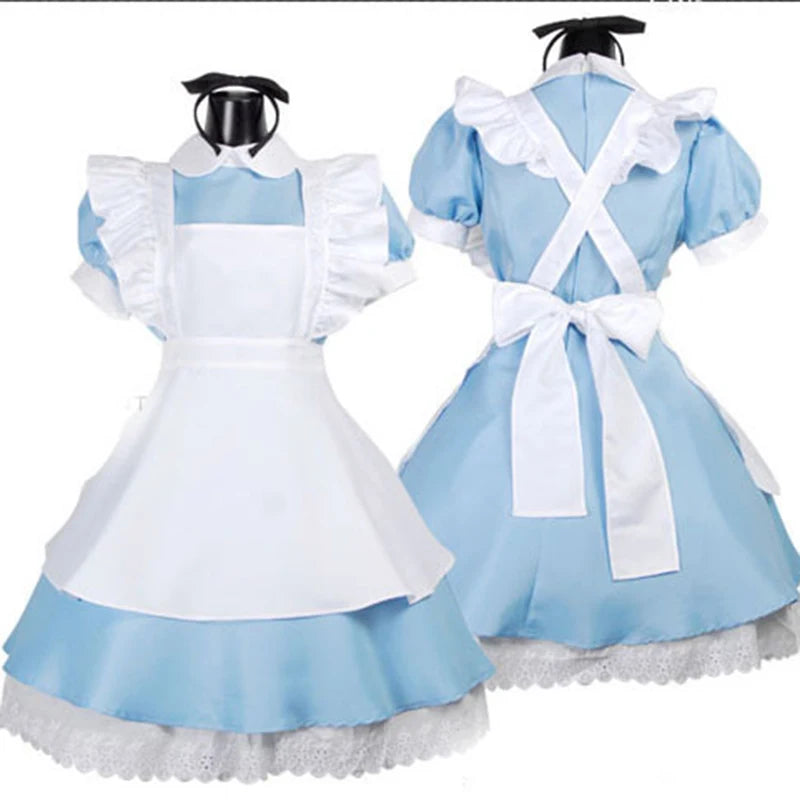 Classic Alice Blue Maid Party Costume Dress for Women | Eveline Model A