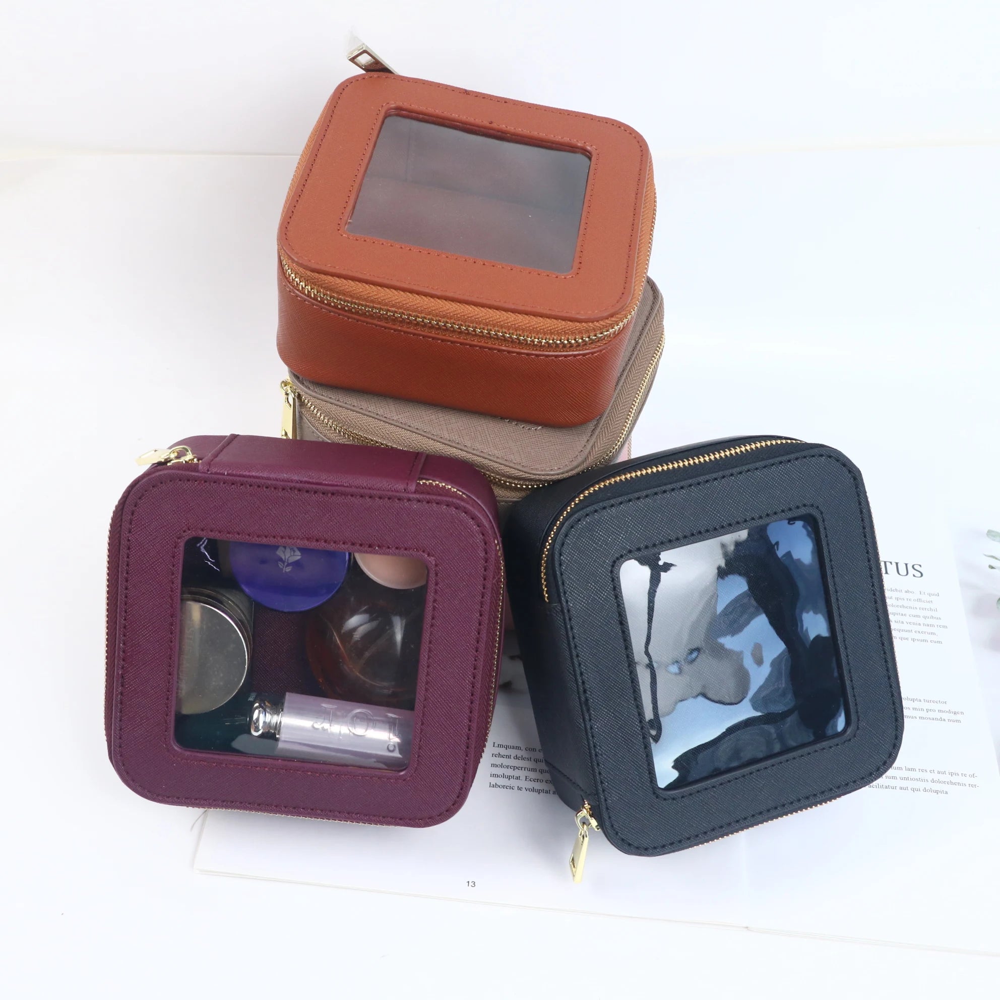 Compact Travel Makeup Storage Box for Women | Veronica