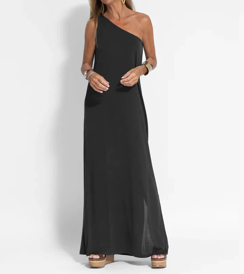 Elegant One Shoulder Maxi Dress for Women | Eleanor