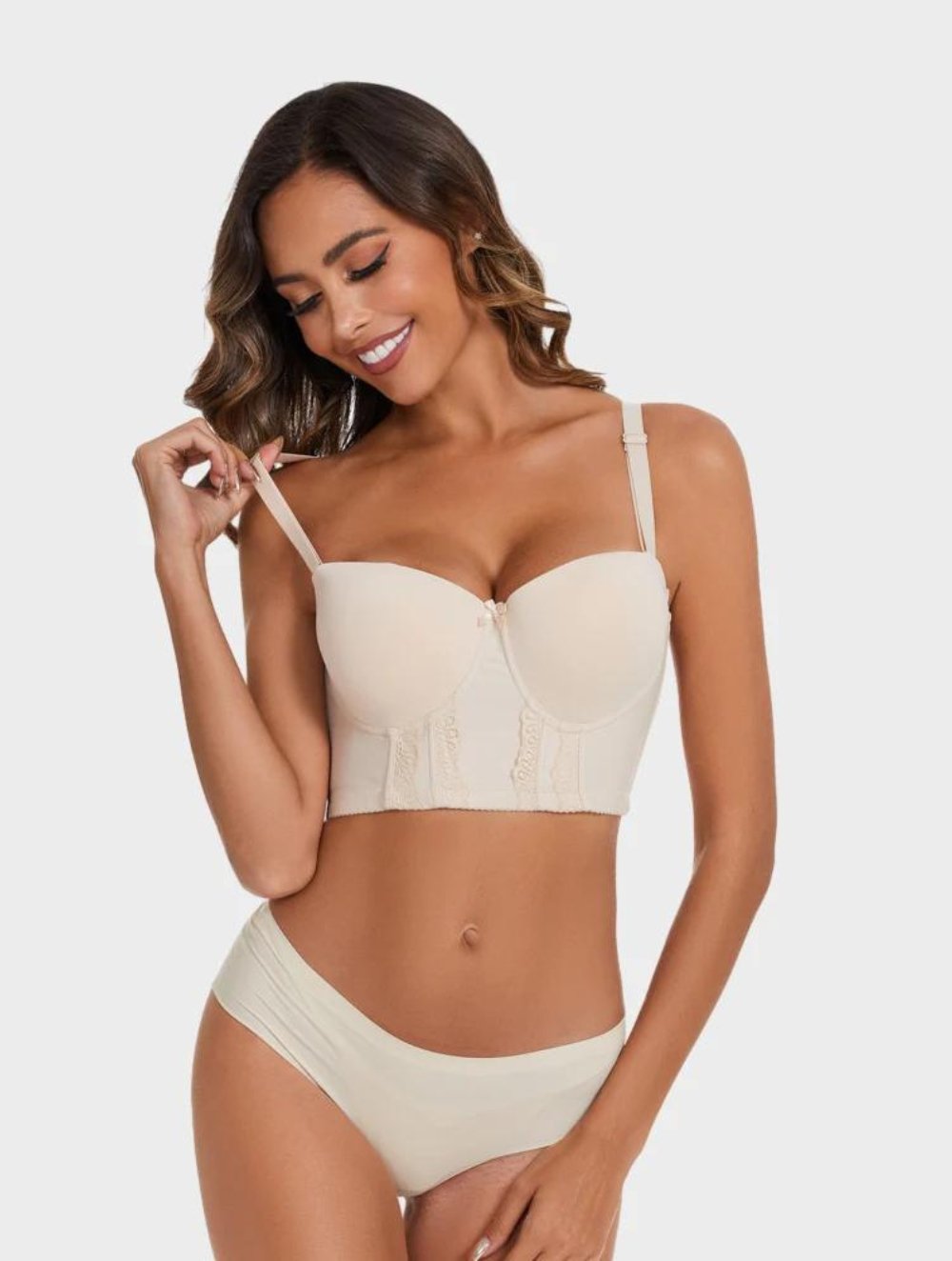 Elegant Strapless Longline Bra for Women | Liona