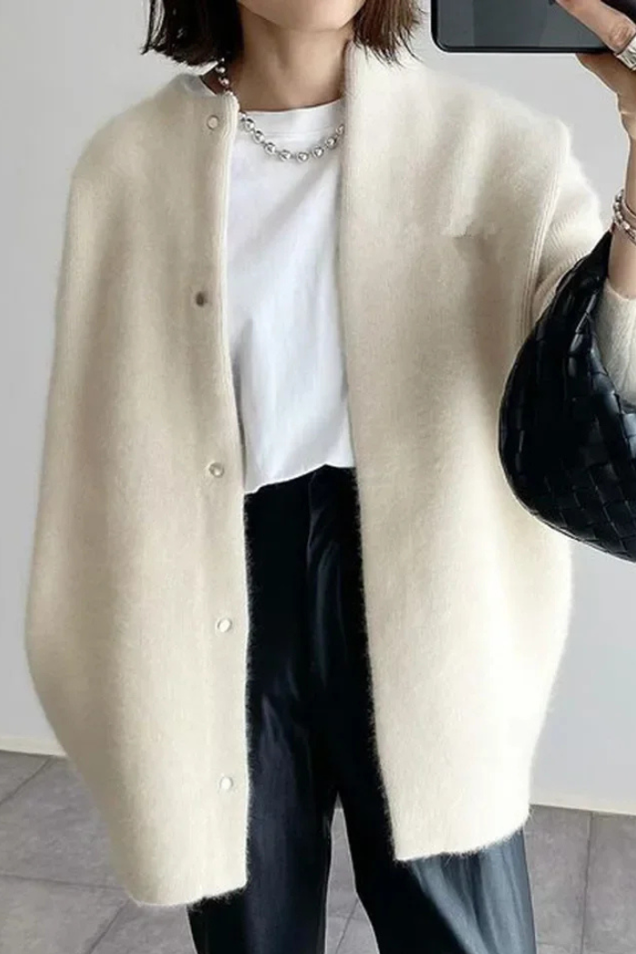 Elina – Relaxed Open-Front Cardigan