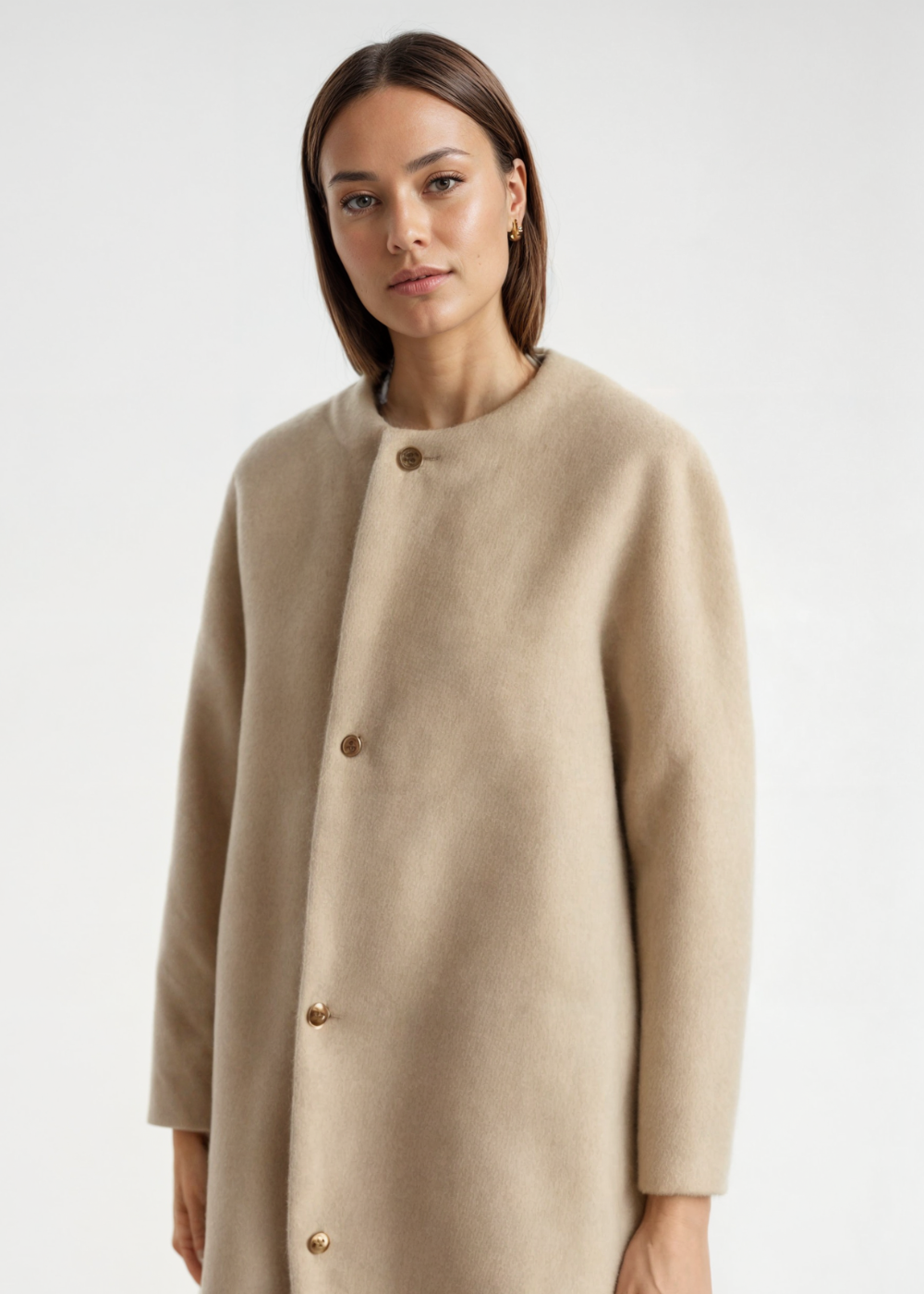 Elina – Relaxed Open-Front Cardigan