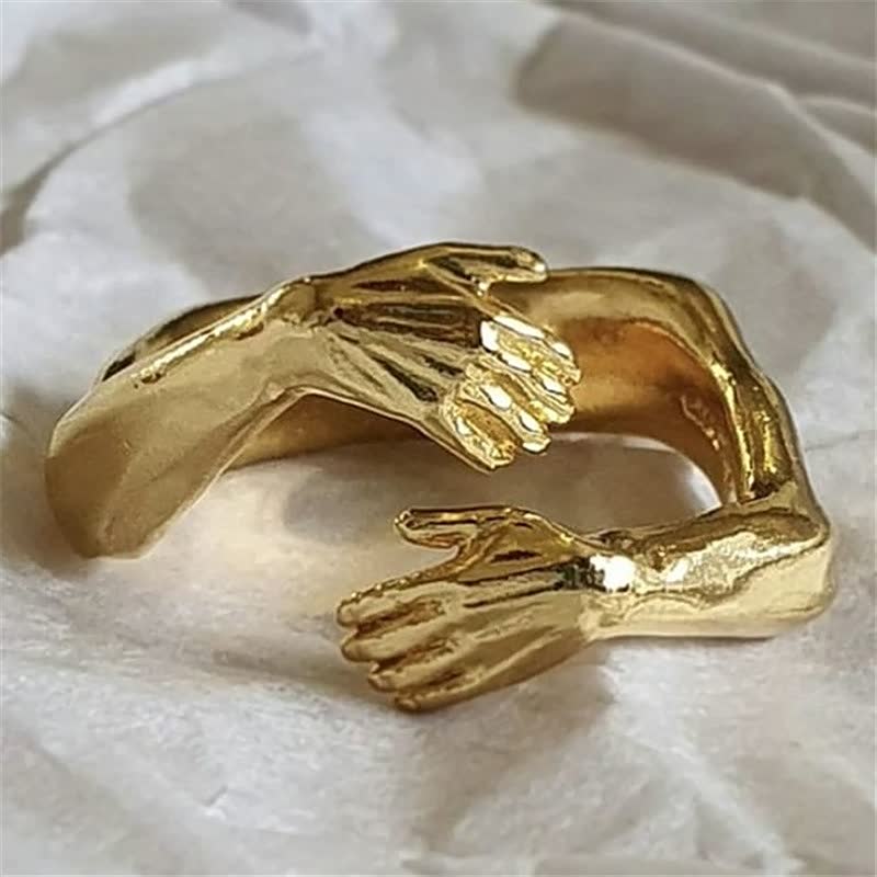Embrace Hand Ring in Gold or Silver for Women | Aurora Gold