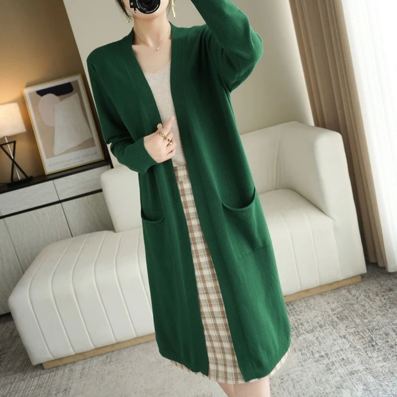 Long Cardigan Cashmere Soft Touch for Women | Fara