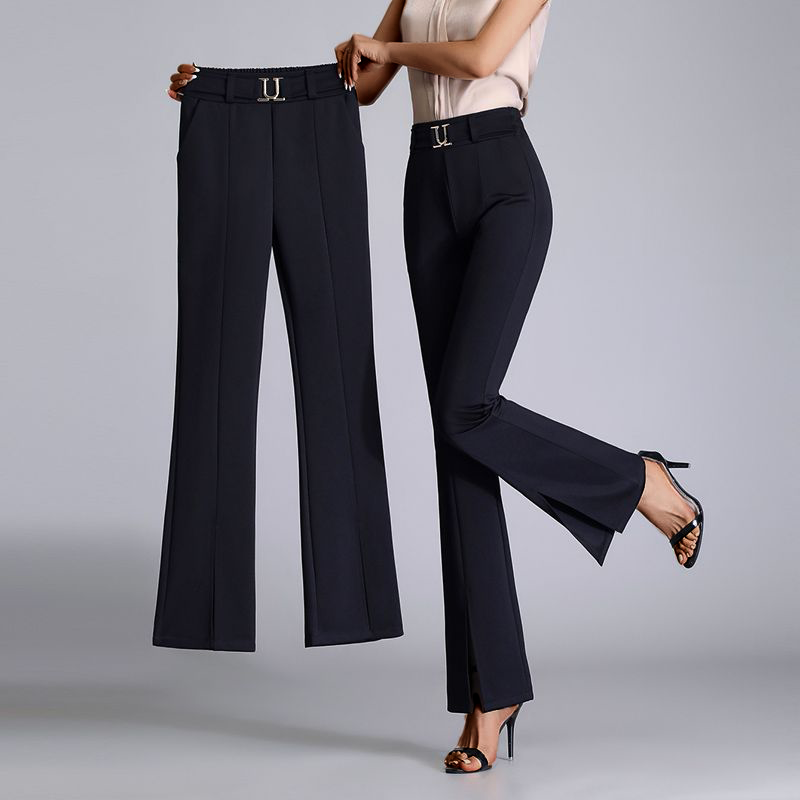 Flared Trousers for Women | Calista Rubin Blue