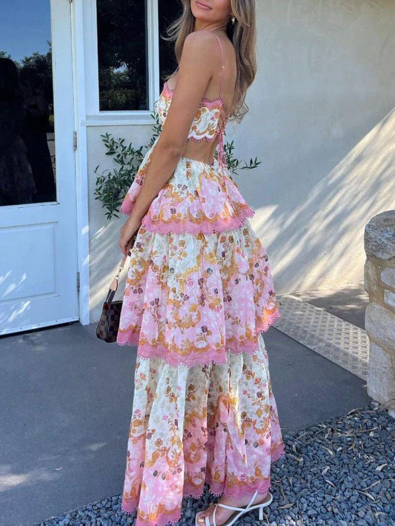 Floral Tiered Maxi Dress for Women | Isla