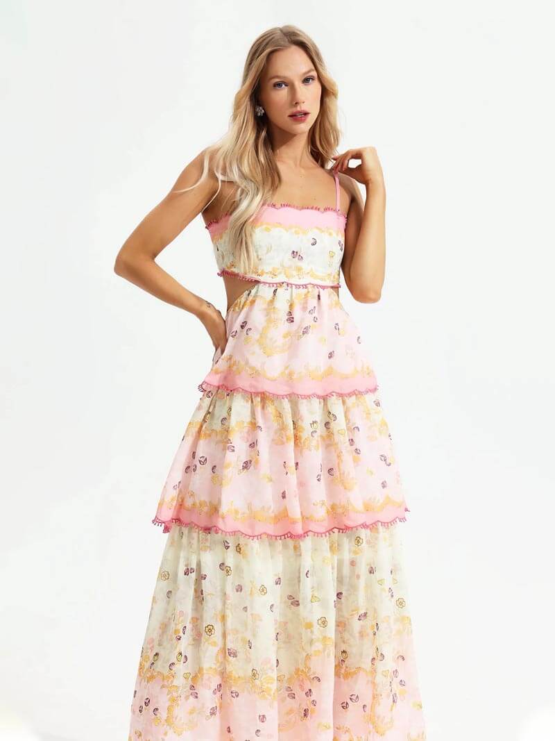 Floral Tiered Maxi Dress for Women | Isla