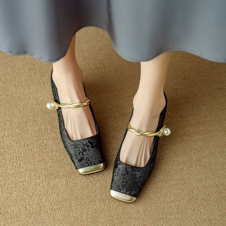 Florale Heels for Women | Amoretti Black