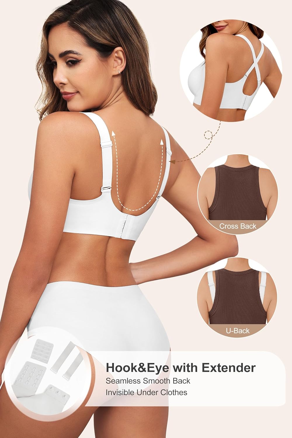 Full Coverage Wireless Sculpt Bra 3D Molded Comfort Fit for Women | Charlene