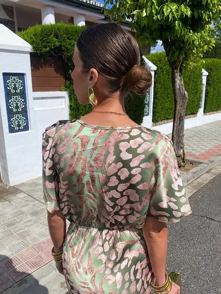 Green Wrap Dress for Women | Verity