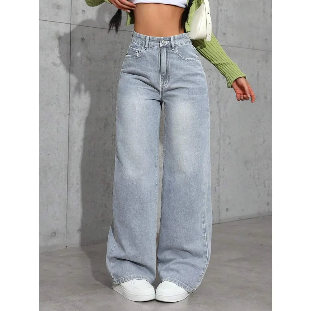 High Waist Straight Leg Jeans for Women | Avery