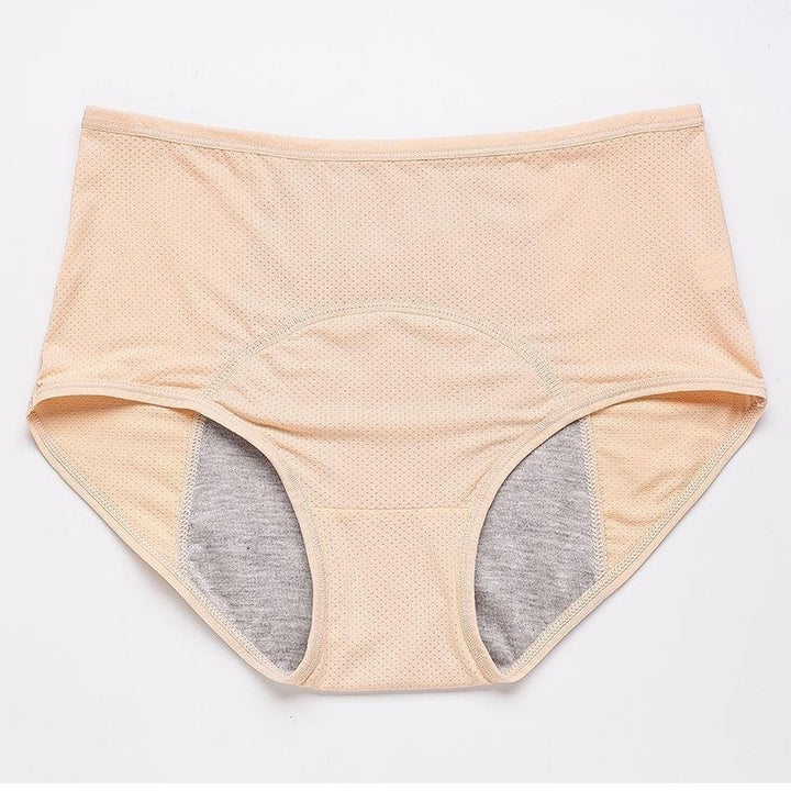 High-Waist Cotton Panties 4-Piece Set for Women | Elaine 4 Beige