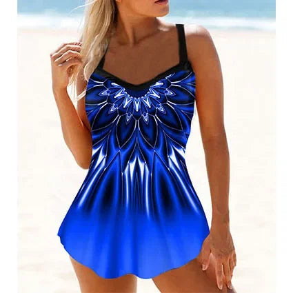 High Waisted Tankini Set For Women | Liora Blue