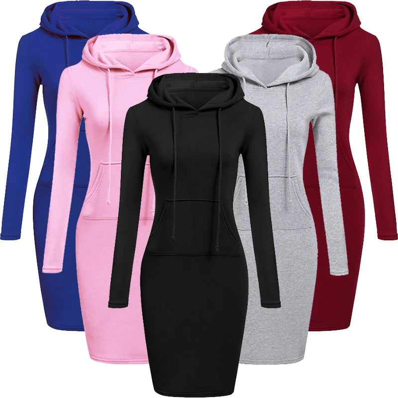 Hooded Dress Casual Style For Women | Jorina