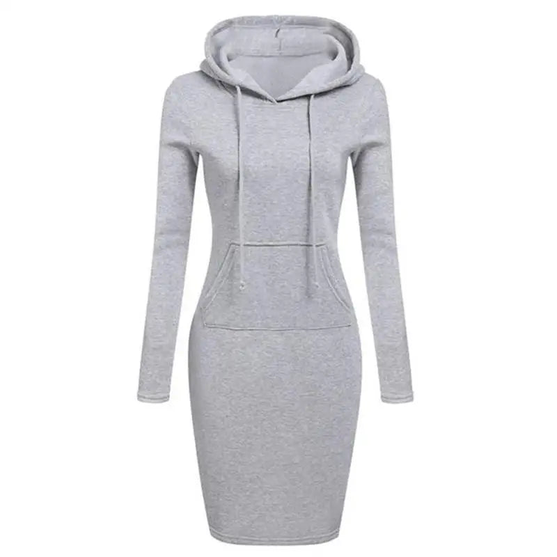 Hooded Dress Casual Style For Women | Jorina Gray