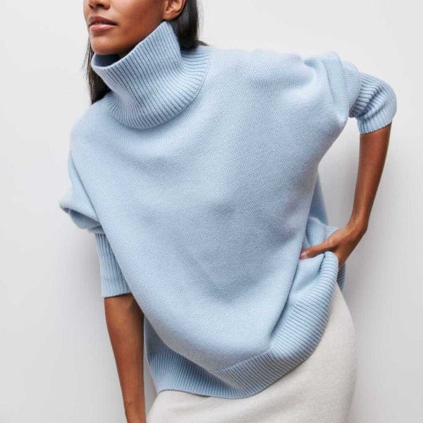 Full Sleeve Sweater Elegant Style for Women | Iverna Blue