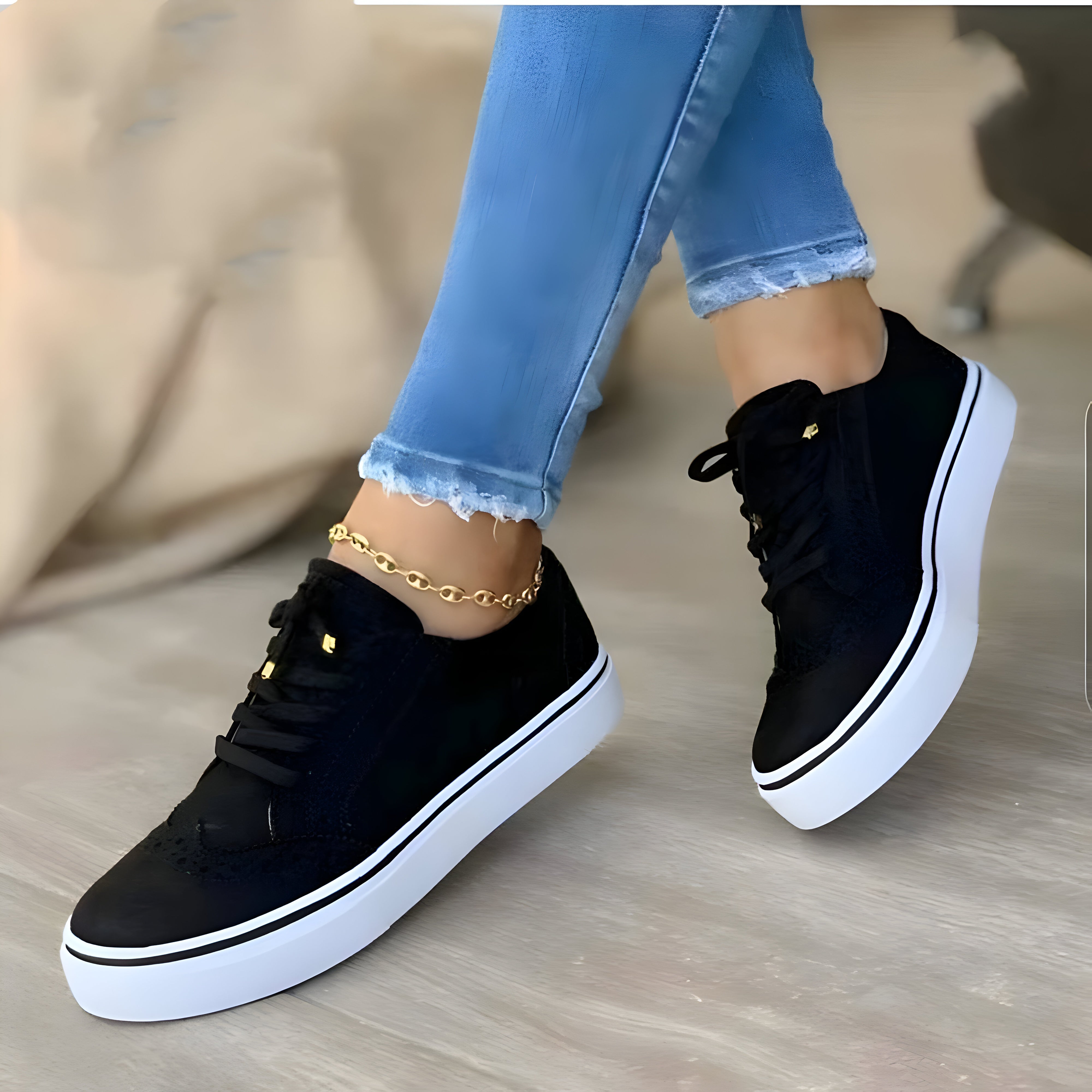 Jorlin – Supportive Orthopedic Sneakers Black