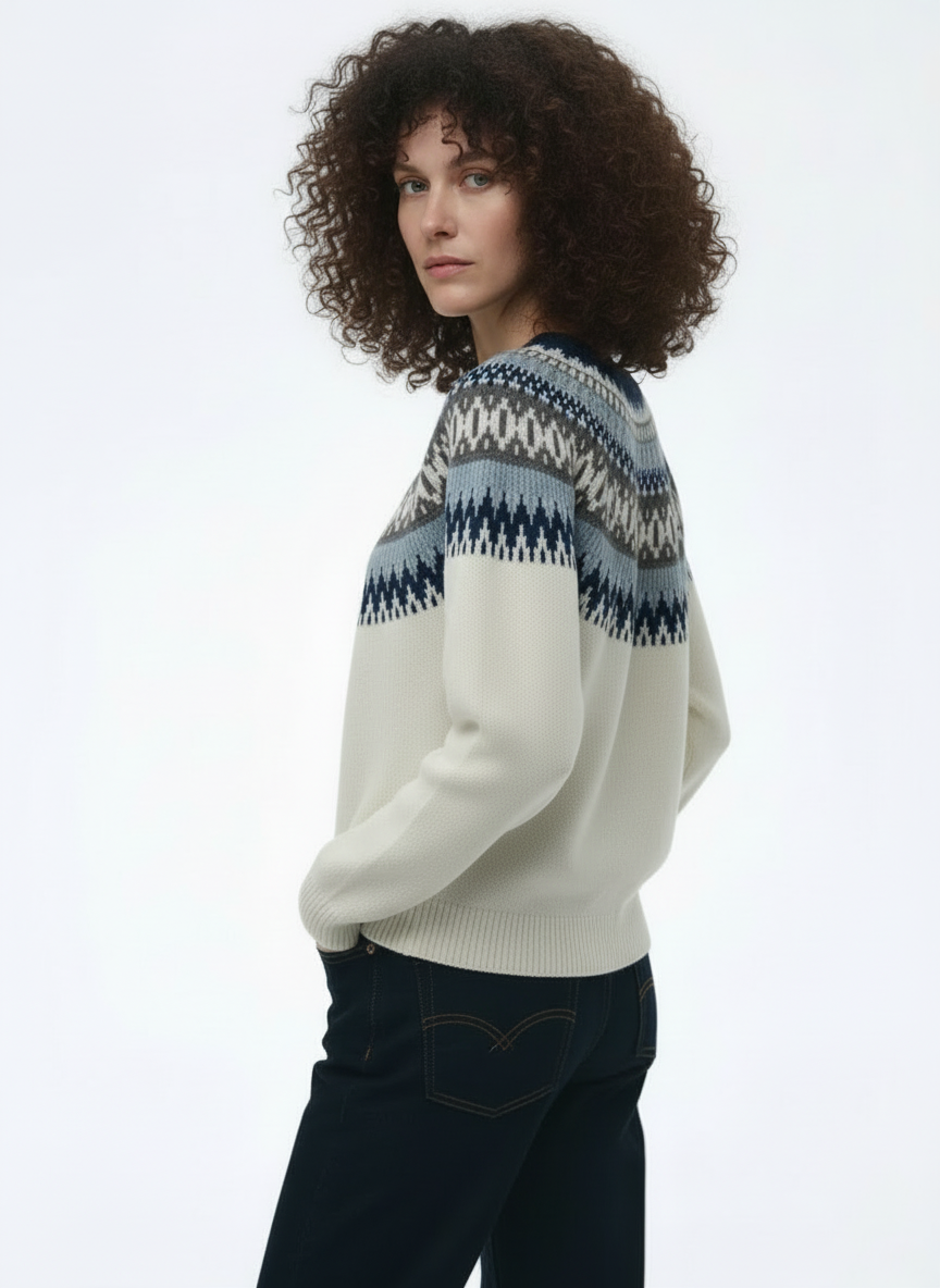 Knit Wool Jumper Relaxed Fit for Women | Elvara