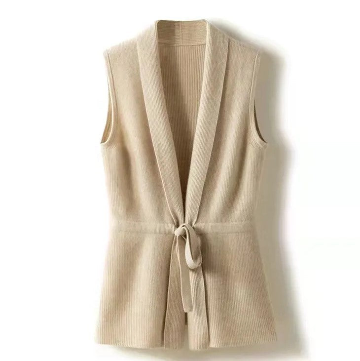 Cashmere Vest Luxurious Fit for Women | Kylin Beige