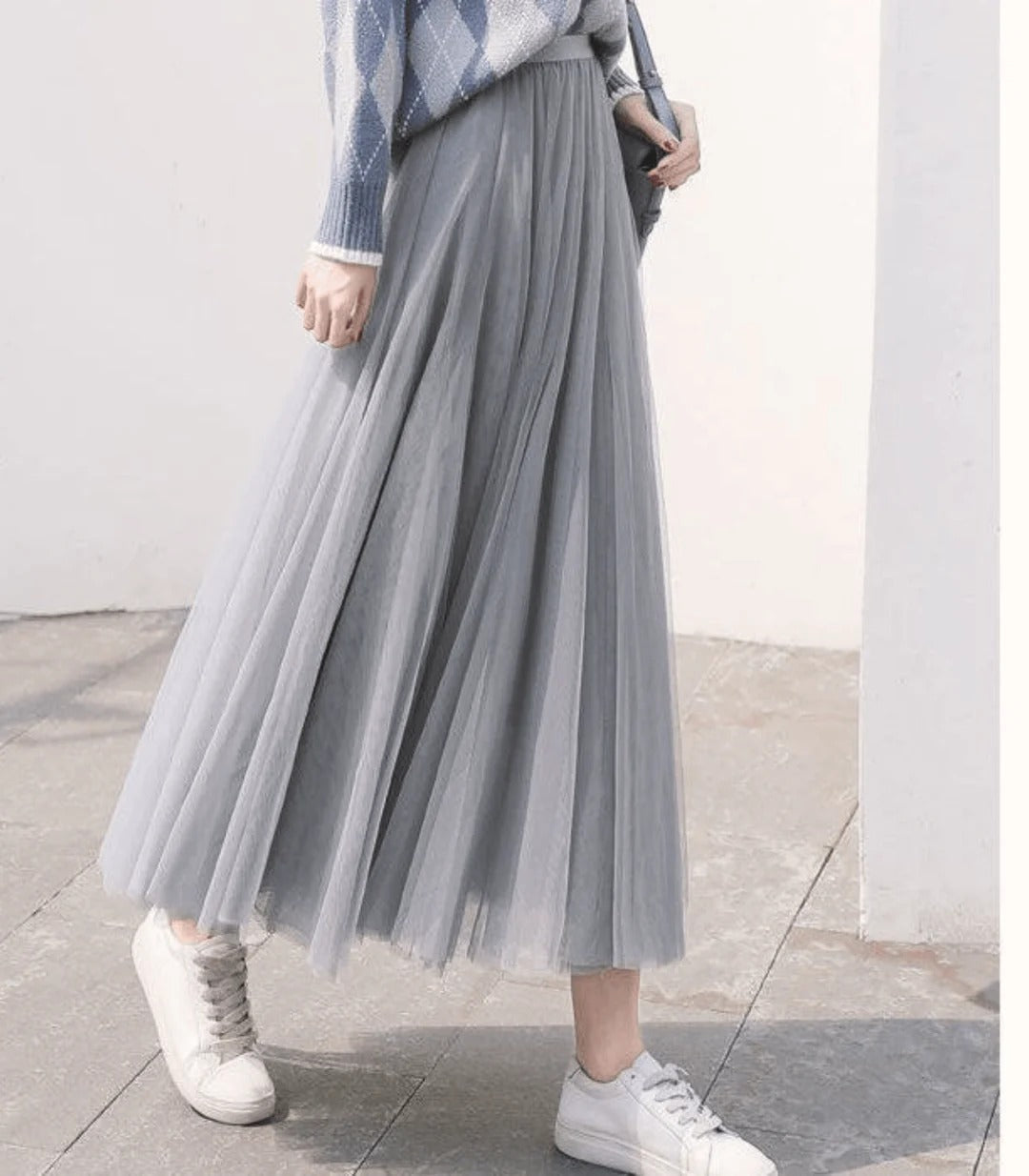 Layered Tulle Maxi Skirt For Women | Liora Grey