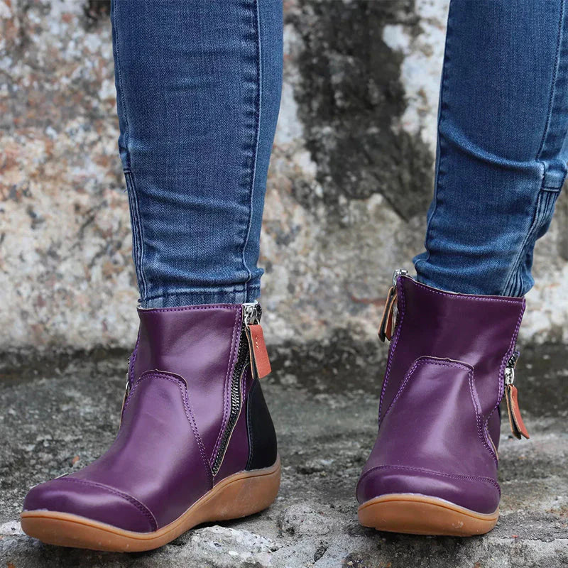 Waterproof Winter Boots Stylish Design for Women | Leila Purple