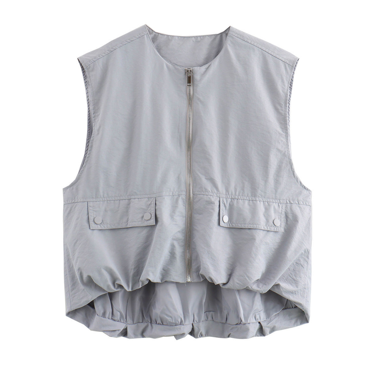 Lightweight Sleeveless Bomber Vest Jacket for Women | Judy