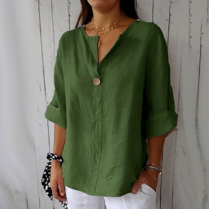 Linen Blouse for Women | Valentina Green